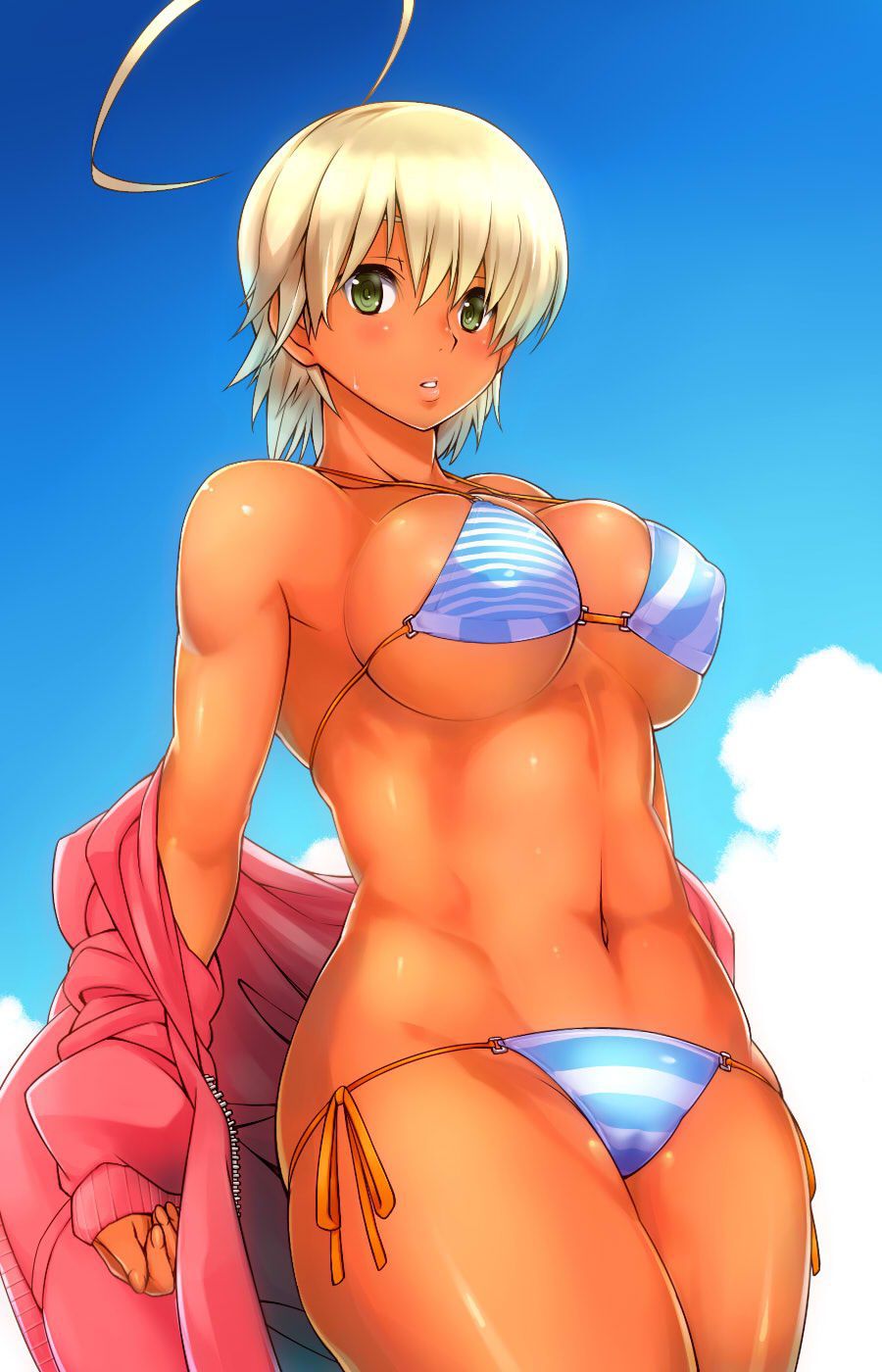 (Non-erotic) secondary image of Tan and Brown bathing suit me [fine erotic] part 1 23