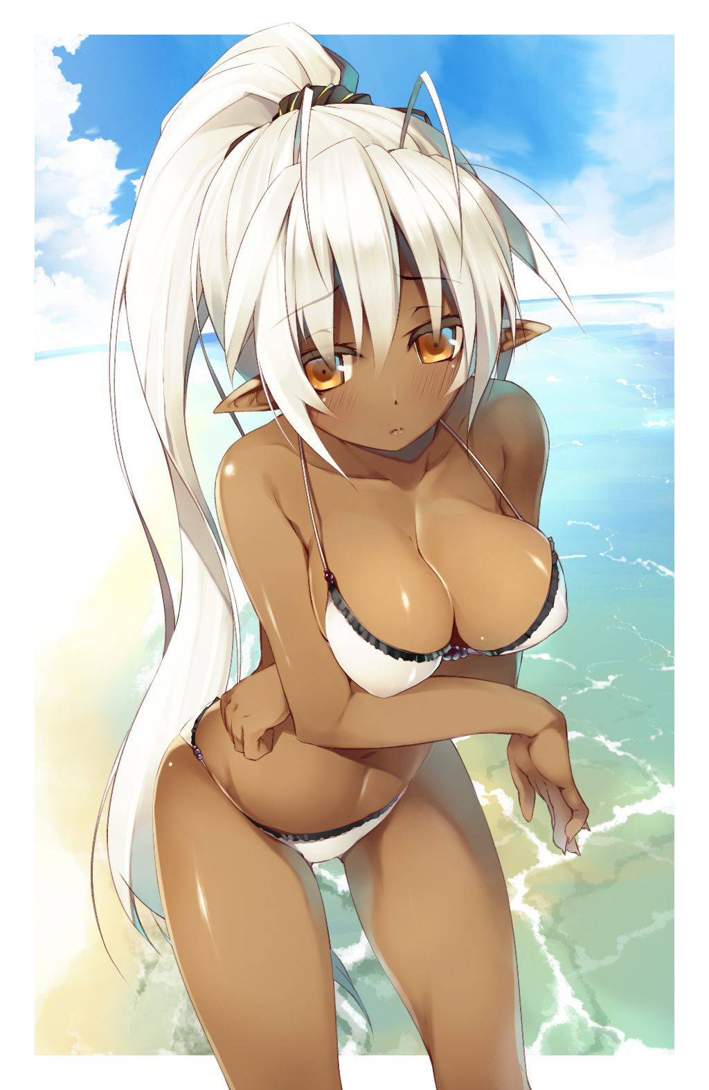 (Non-erotic) secondary image of Tan and Brown bathing suit me [fine erotic] part 1 47