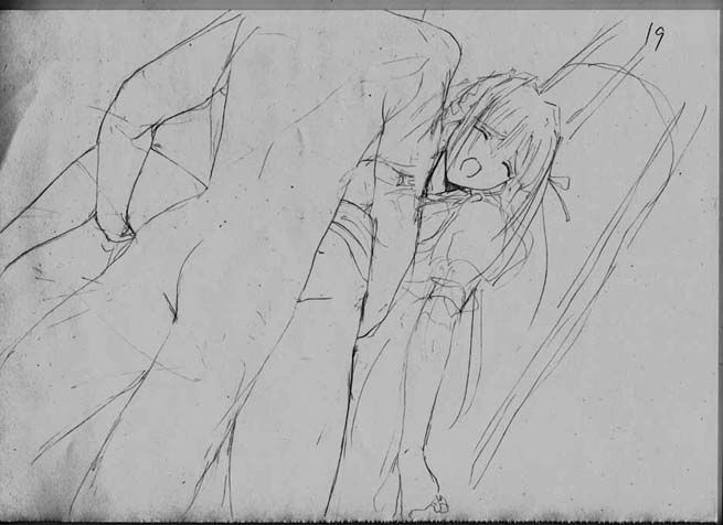 artist: Orimiya Mai (puriori-soft) / character sheet drawings for [Gage] Bishoku (pc game) 124