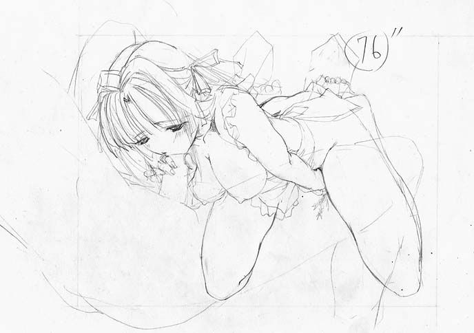 artist: Orimiya Mai (puriori-soft) / character sheet drawings for [Gage] Bishoku (pc game) 134