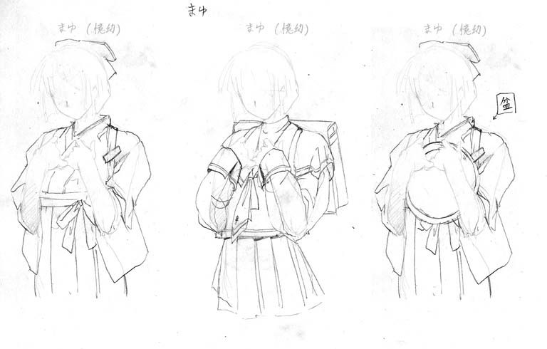 artist: Orimiya Mai (puriori-soft) / character sheet drawings for [Gage] Bishoku (pc game) 173