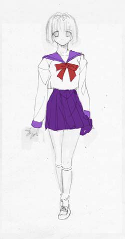 artist: Orimiya Mai (puriori-soft) / character sheet drawings for [Gage] Bishoku (pc game) 181