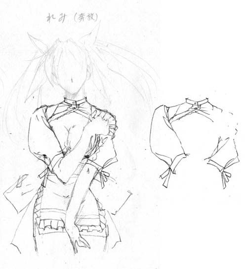artist: Orimiya Mai (puriori-soft) / character sheet drawings for [Gage] Bishoku (pc game) 187