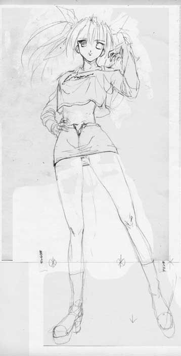 artist: Orimiya Mai (puriori-soft) / character sheet drawings for [Gage] Bishoku (pc game) 195