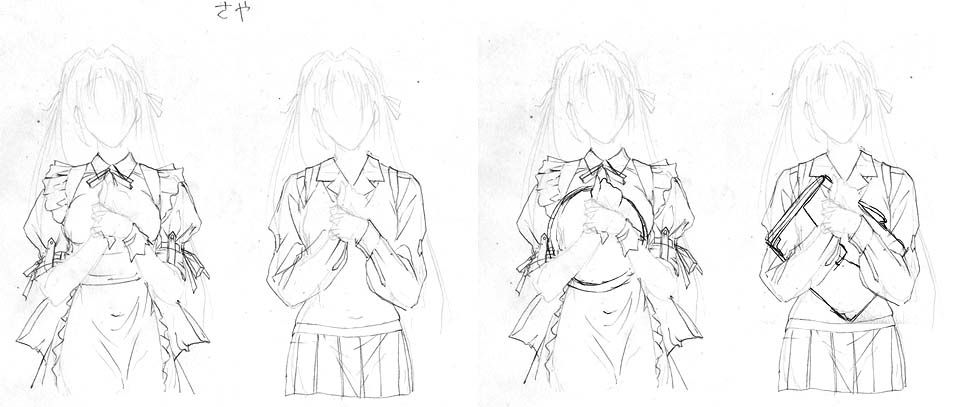 artist: Orimiya Mai (puriori-soft) / character sheet drawings for [Gage] Bishoku (pc game) 200