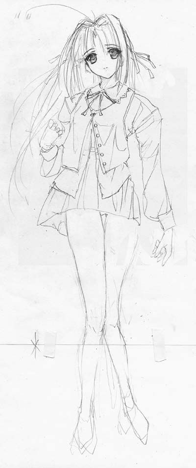 artist: Orimiya Mai (puriori-soft) / character sheet drawings for [Gage] Bishoku (pc game) 205