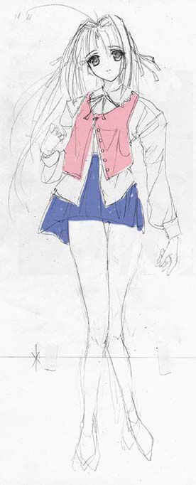 artist: Orimiya Mai (puriori-soft) / character sheet drawings for [Gage] Bishoku (pc game) 206