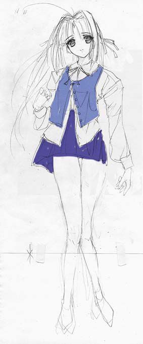 artist: Orimiya Mai (puriori-soft) / character sheet drawings for [Gage] Bishoku (pc game) 207