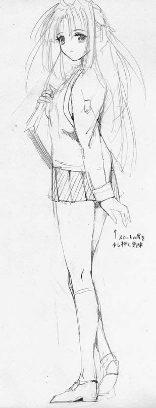 artist: Orimiya Mai (puriori-soft) / character sheet drawings for [Gage] Bishoku (pc game) 208