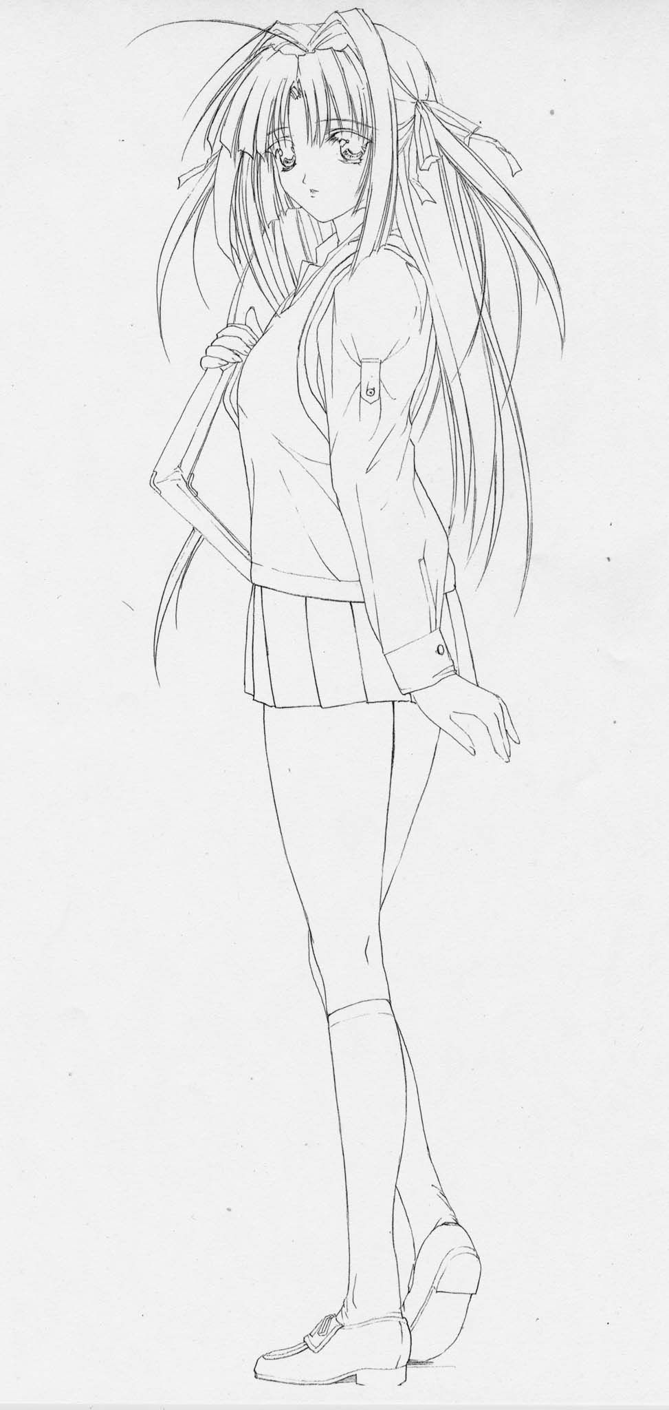 artist: Orimiya Mai (puriori-soft) / character sheet drawings for [Gage] Bishoku (pc game) 209