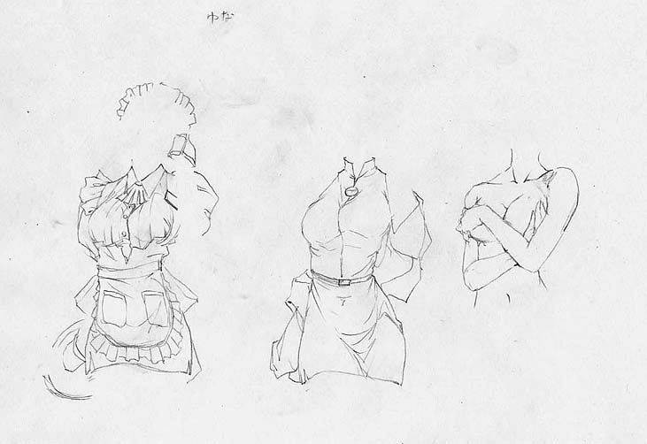 artist: Orimiya Mai (puriori-soft) / character sheet drawings for [Gage] Bishoku (pc game) 210