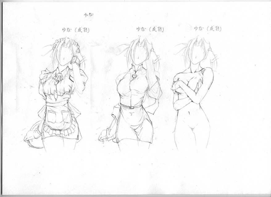 artist: Orimiya Mai (puriori-soft) / character sheet drawings for [Gage] Bishoku (pc game) 211