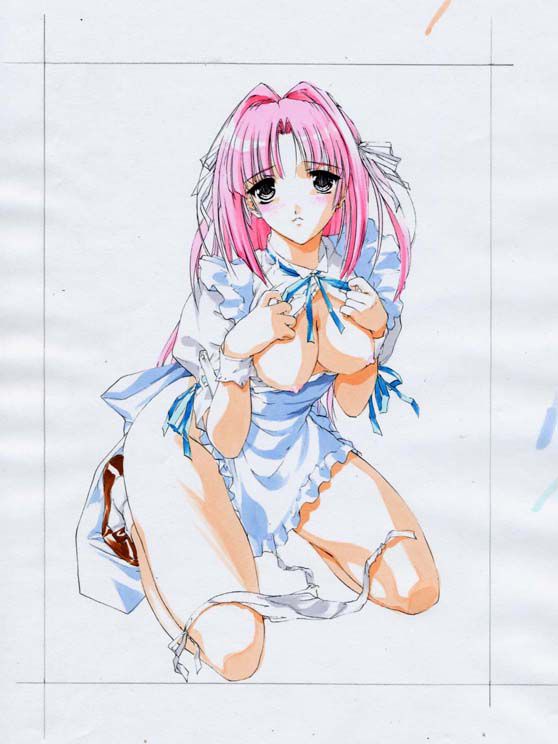artist: Orimiya Mai (puriori-soft) / character sheet drawings for [Gage] Bishoku (pc game) 224