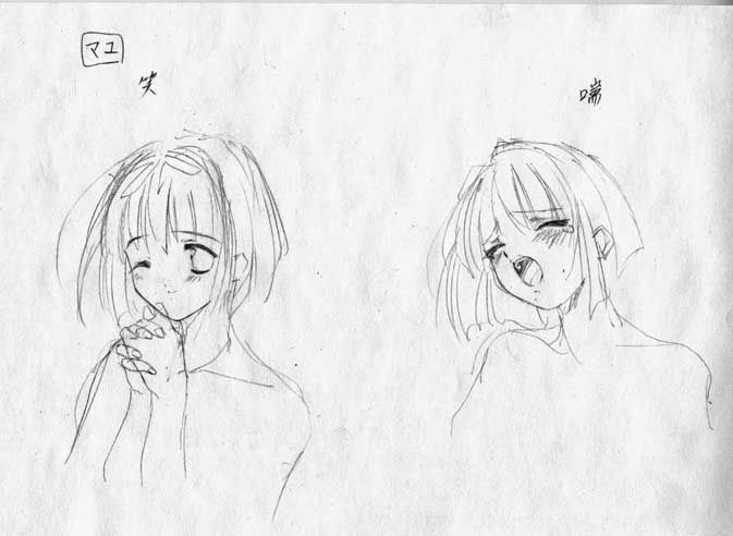 artist: Orimiya Mai (puriori-soft) / character sheet drawings for [Gage] Bishoku (pc game) 250