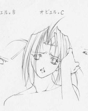 artist: Orimiya Mai (puriori-soft) / character sheet drawings for [Gage] Bishoku (pc game) 308