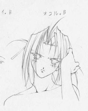 artist: Orimiya Mai (puriori-soft) / character sheet drawings for [Gage] Bishoku (pc game) 309
