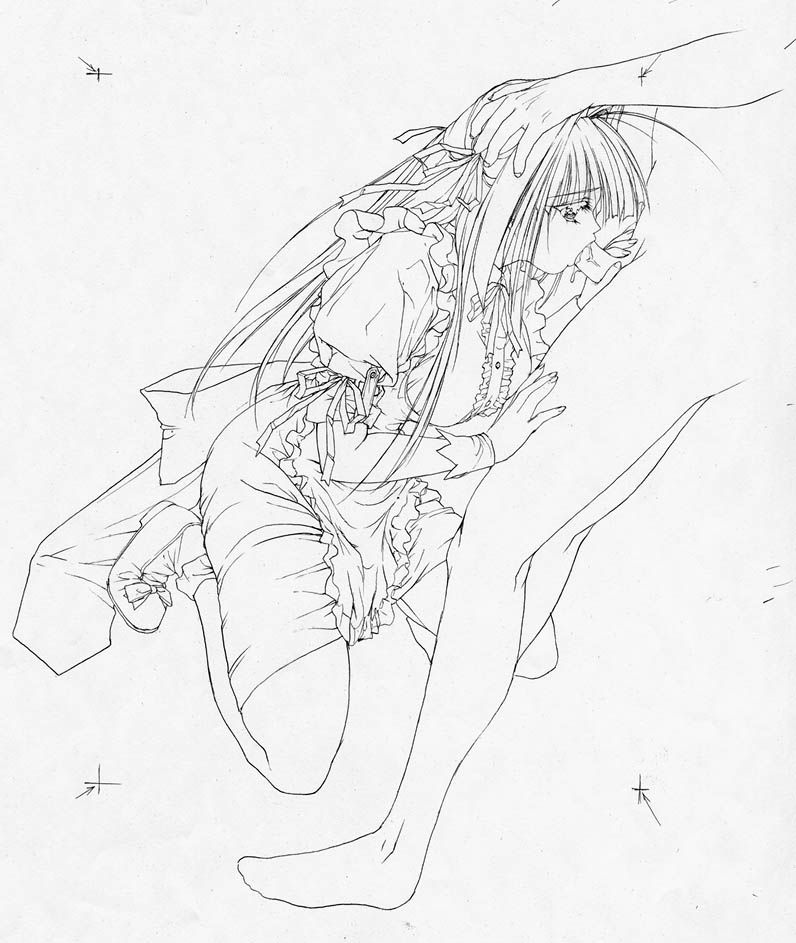 artist: Orimiya Mai (puriori-soft) / character sheet drawings for [Gage] Bishoku (pc game) 73