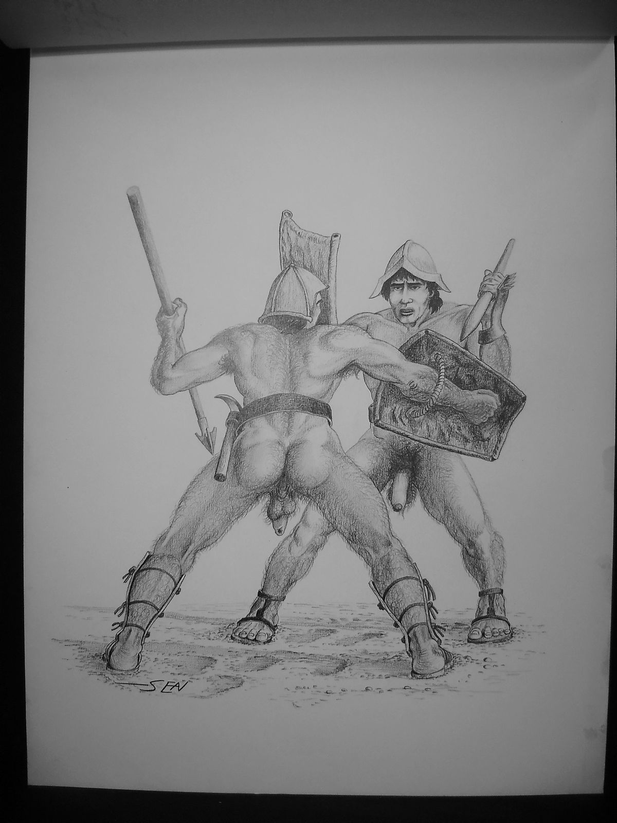 Original Lrg Finished Pencil Art by SEAN  = TEST 20