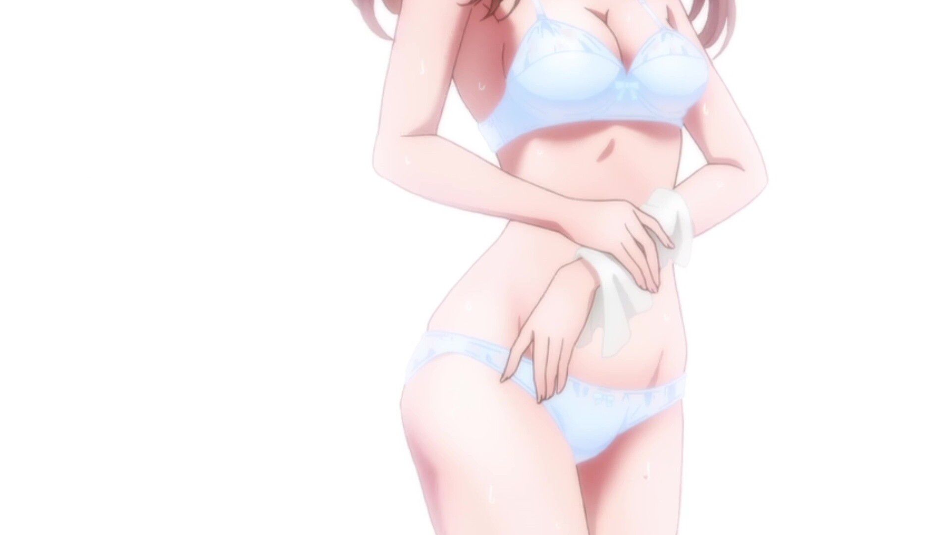 In episode 9 of the anime "Tomodachi Game", an erotic scene in which pants and bra are transparent in the depiction of underwear that is too erotic 16