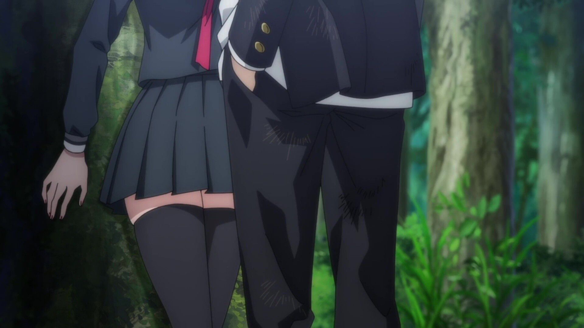 In episode 9 of the anime "Tomodachi Game", an erotic scene in which pants and bra are transparent in the depiction of underwear that is too erotic 5