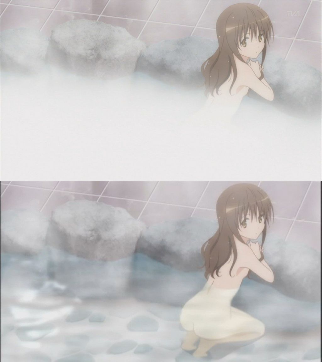 [Anime General] anime girl characters were hot springs / bath bathing siner images / [drawing revision] 9