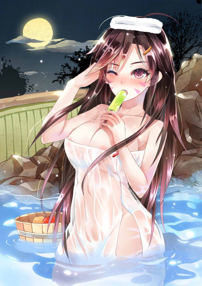 【Secondary Erotic】 Secondary erotic image of a girl who entered the bathtub that wants to twist things together 26