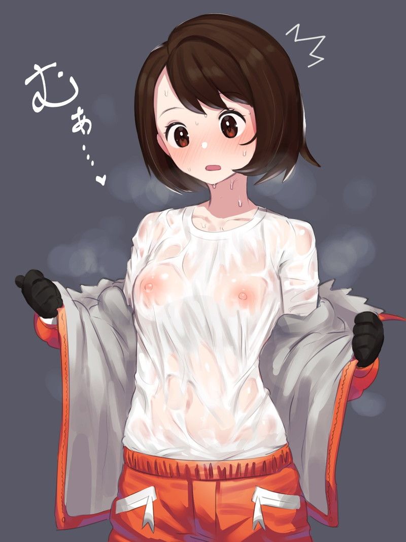 【Secondary】Erotic image of wet clothes sticking to the no-bra and the nipples are squeezy 27