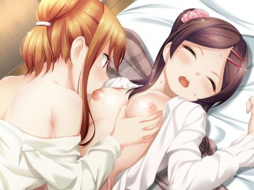 【Erotic Anime Summary】 Beautiful girls and beautiful girls who are being teased with nipples that seem to be easy to feel with 【Secondary erotic】 9