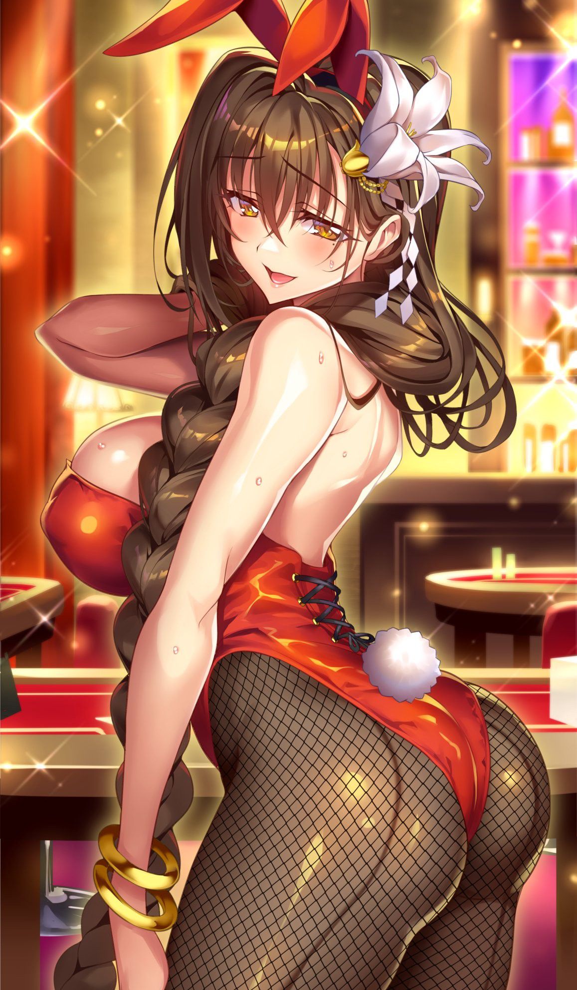【Secondary Erotic】 Here is an erotic image of a girl dressed in a bunny girl costume that stands out for the eroticism of buttocks and 20
