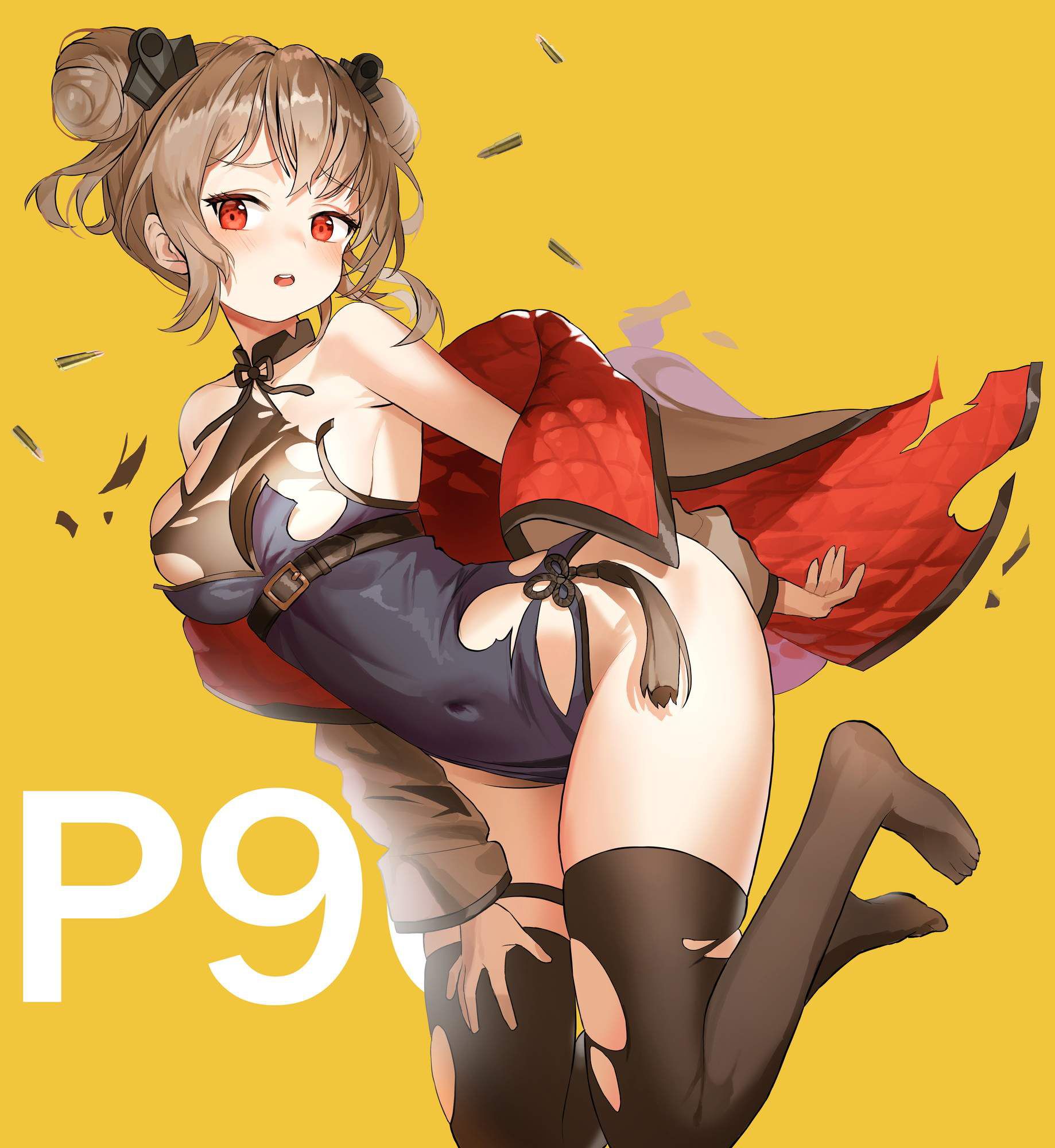 P90's throaty secondary erotic images full of boobs! 【Dolls Front Line】 14