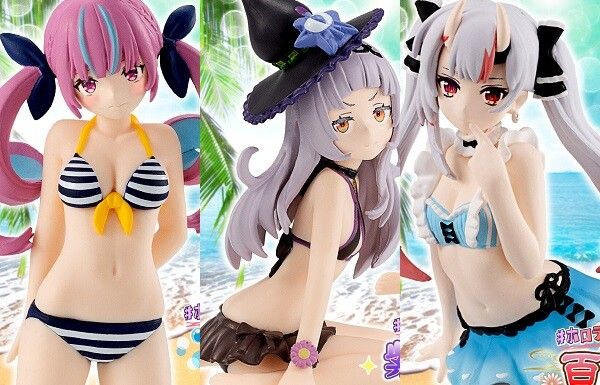 "Hololive" Erotic figures of Minato Akua, Shion Shisaki, and Hyakki Ayame in ecchi swimsuits! 1