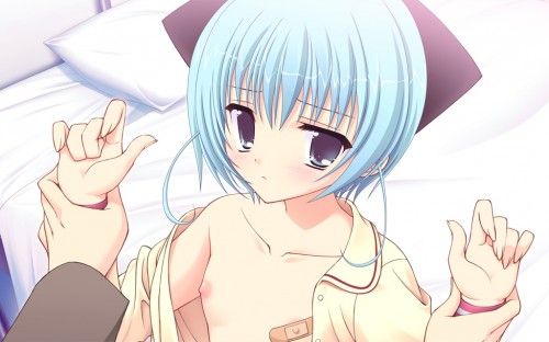 【Secondary erotic】 Here is an erotic image of a girl who looks extra erotic by sticking a bandage on her nipple or 10
