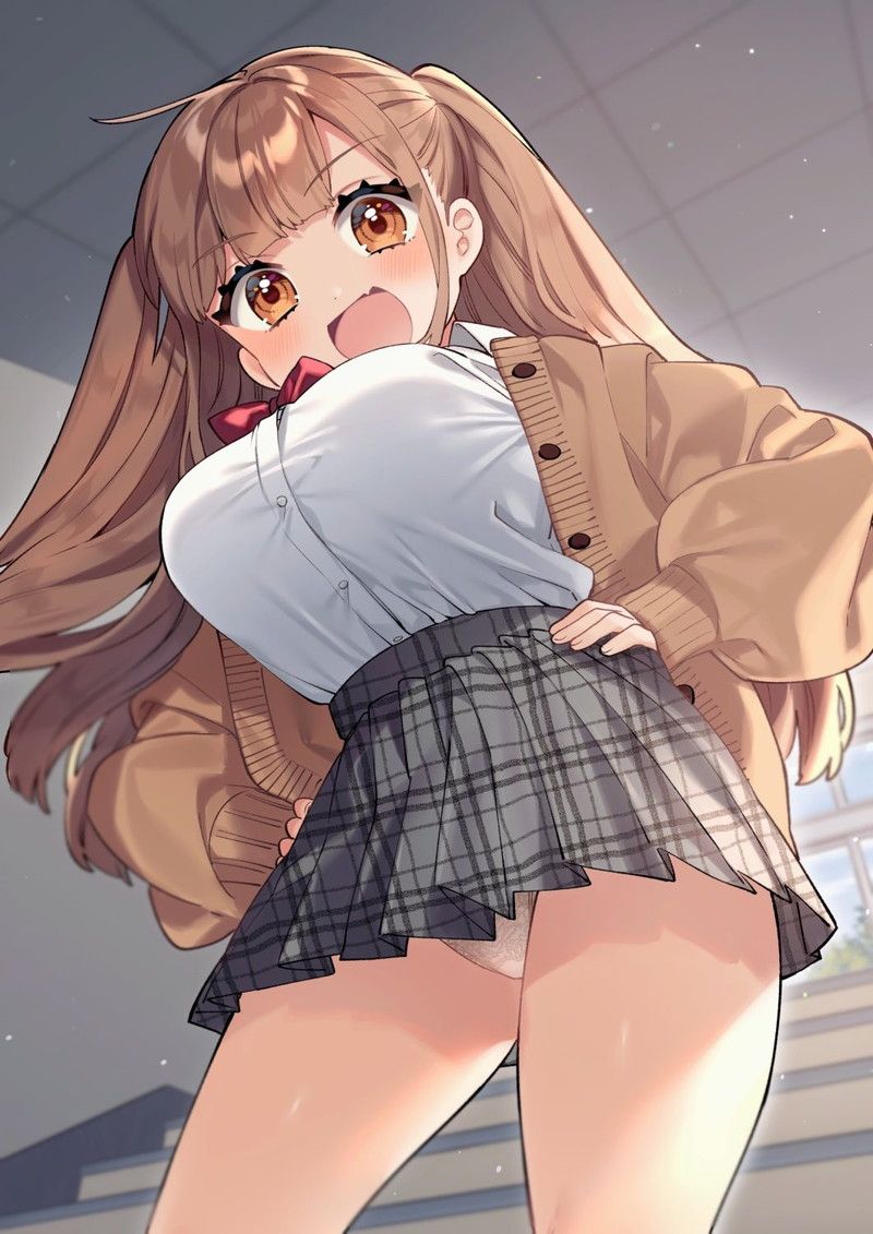 【Secondary】Erotic image of a stunted JK who seems to be onna by a boy Part 2 【Big breasts】 23