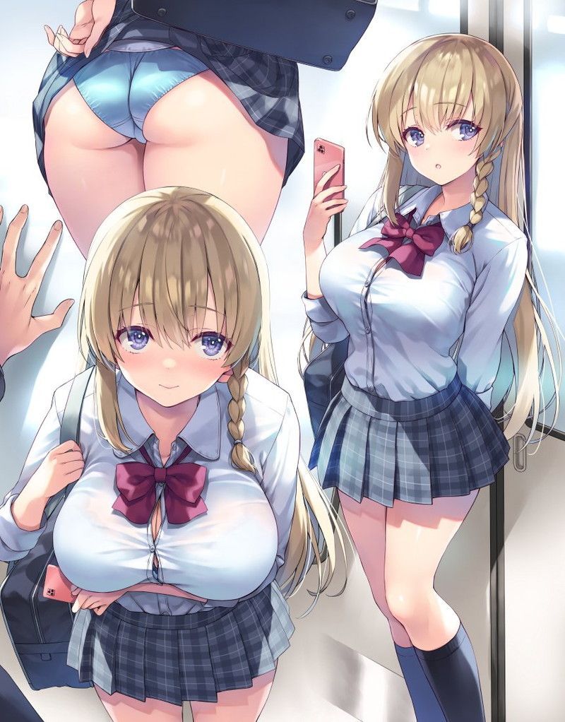【Secondary】Erotic image of a stunted JK who seems to be onna by a boy Part 2 【Big breasts】 33