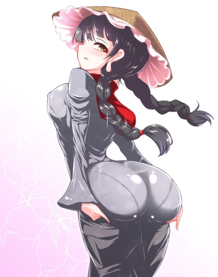 【Secondary Erotic】 Here is an erotic image of a girl wearing a tight costume so tight that you can see the panty line 2