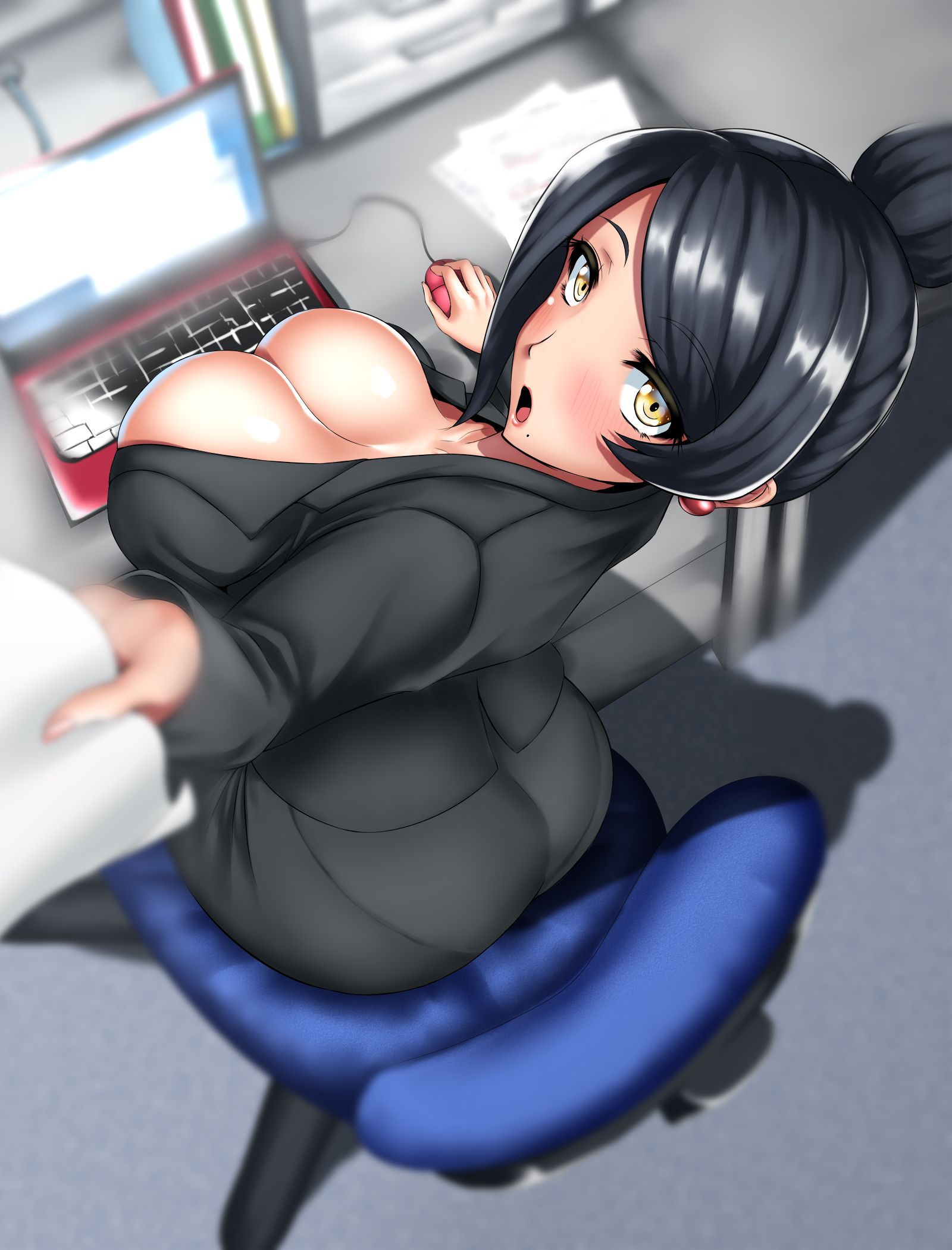 【Secondary Erotic】 Here is an erotic image of a girl wearing a tight costume so tight that you can see the panty line 30