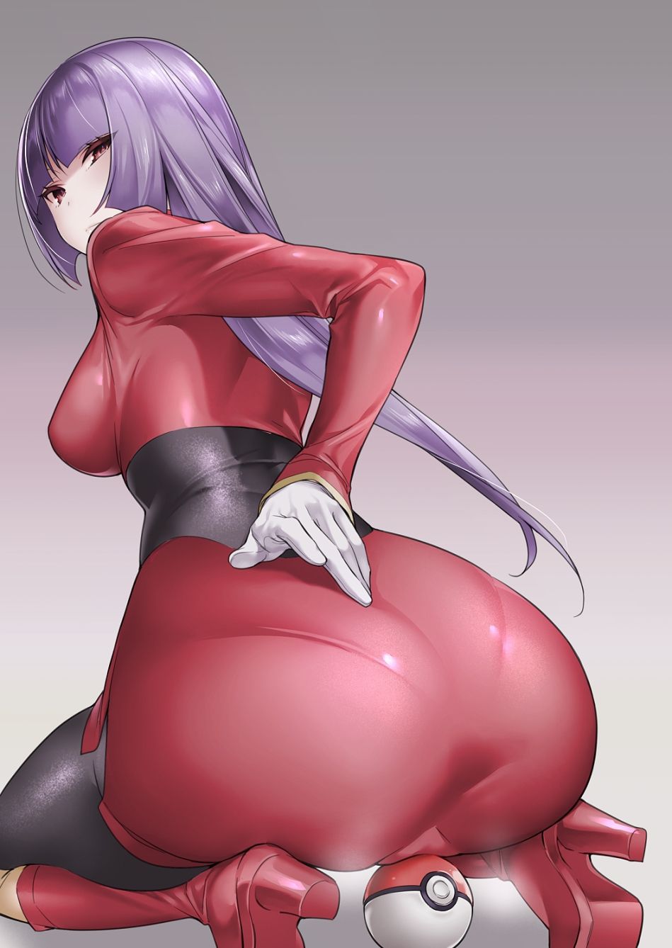 【Secondary Erotic】 Here is an erotic image of a girl wearing a tight costume so tight that you can see the panty line 4