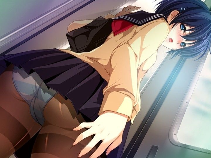 【Secondary erotica】 Here is an image of naughty girls who feel groped on the train 12