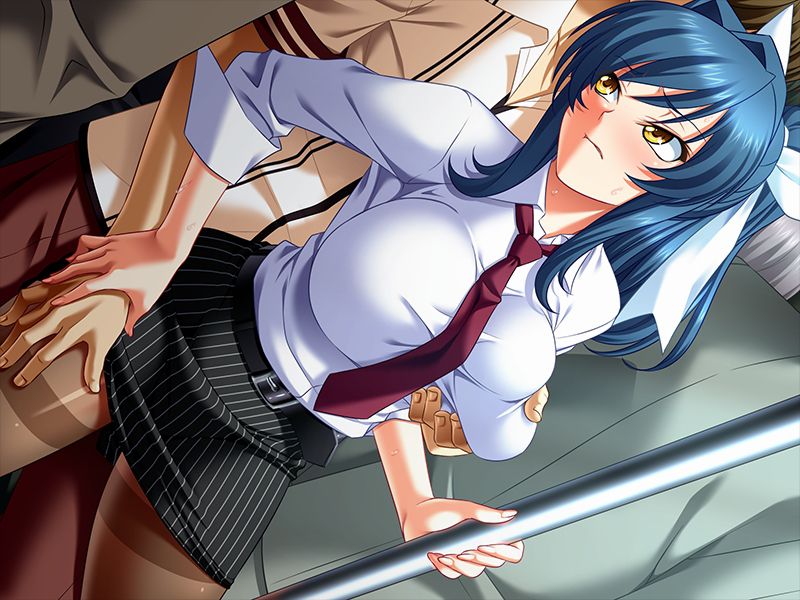 【Secondary erotica】 Here is an image of naughty girls who feel groped on the train 30