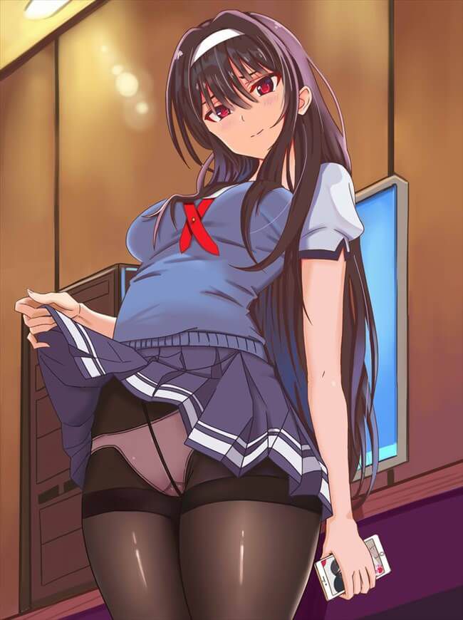 【Erotic Anime Summary】 Provocative Beauty and Beautiful Girls Pulling Up Their Skirts to Show Their Lower Bodies [40 Photos] 21