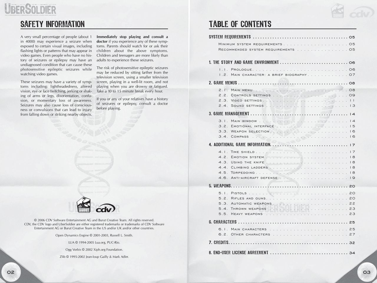 ÜberSoldier (PC (DOS/Windows)) Game Manual 2