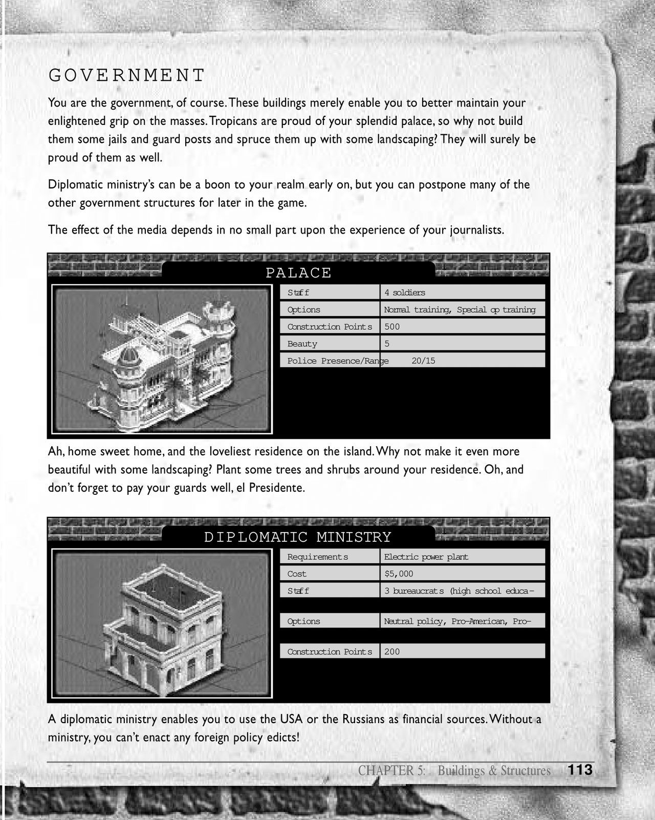Tropico (PC (DOS/Windows)) Official Strategy Guide 113