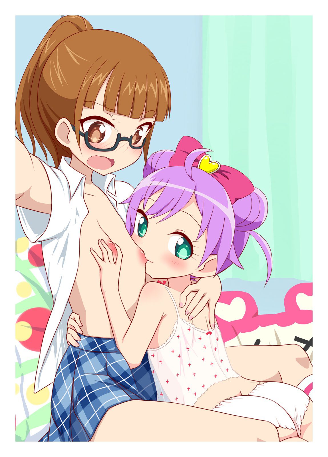 【Minami Mirei-chan】 Secondary erotic image of Minami Mire-chan that can be enjoyed with a double by taking off glasses or taking off glasses in Pripara's JC1 year little loli 64