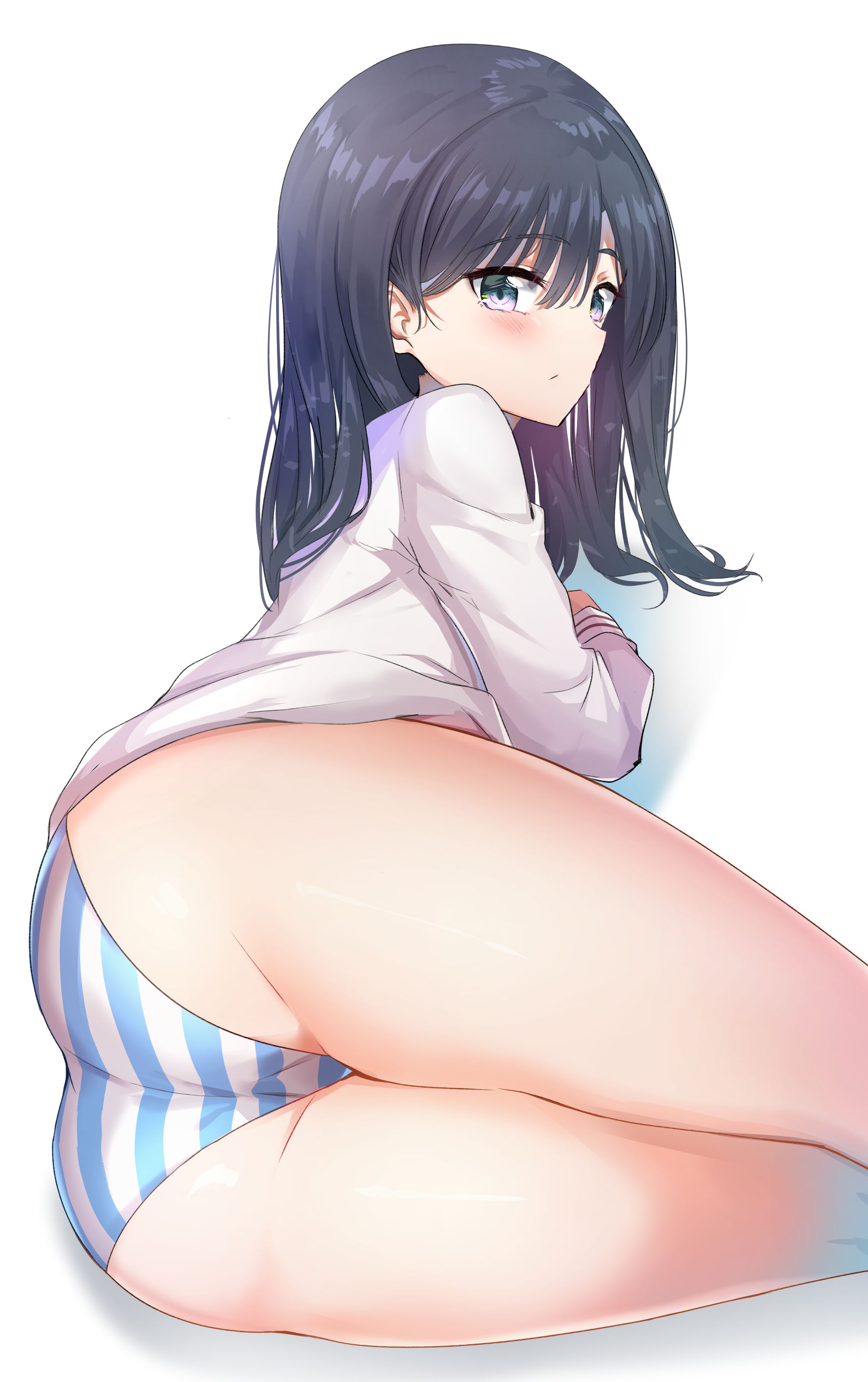 【Erotic Anime Summary】 Here is a collection of images of beautiful women and beautiful girls wearing striped pants 【50 sheets】 16