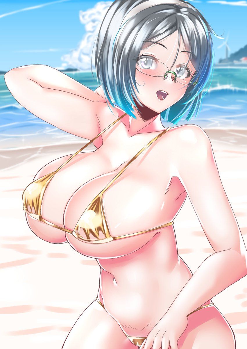【With image】 Illustration of gold bikini, wwwwwwwwwwww suddenly trendy for some reason 3