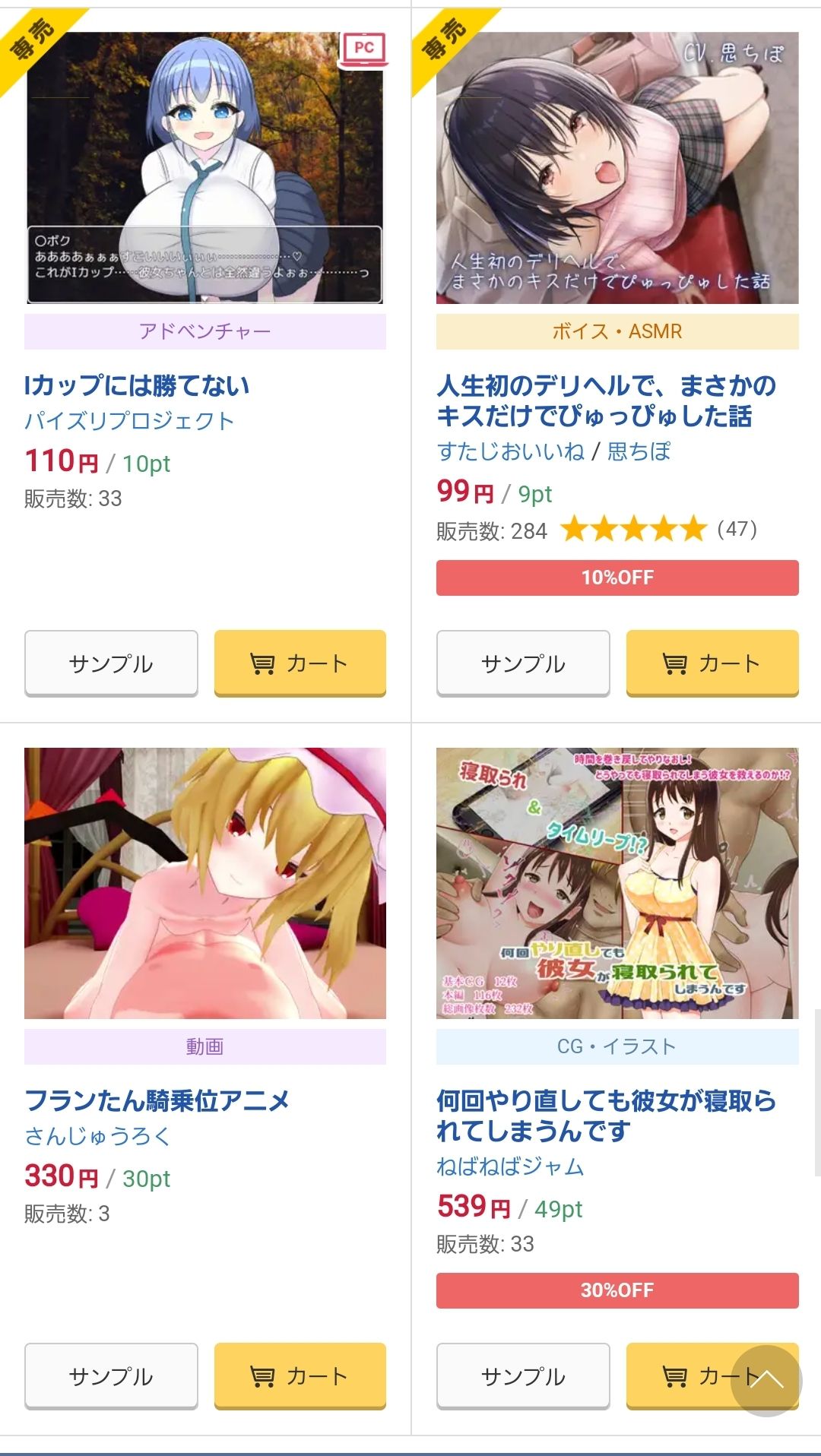 【Good news】Doujin eroge, it turns out that the painting can sell even if it is 5
