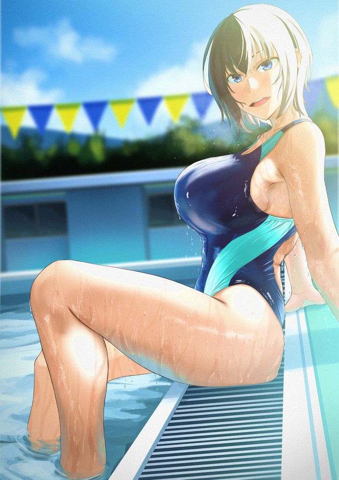 【Secondary】Competitive swimsuit erotic image that makes it difficult to swim with Part3 47