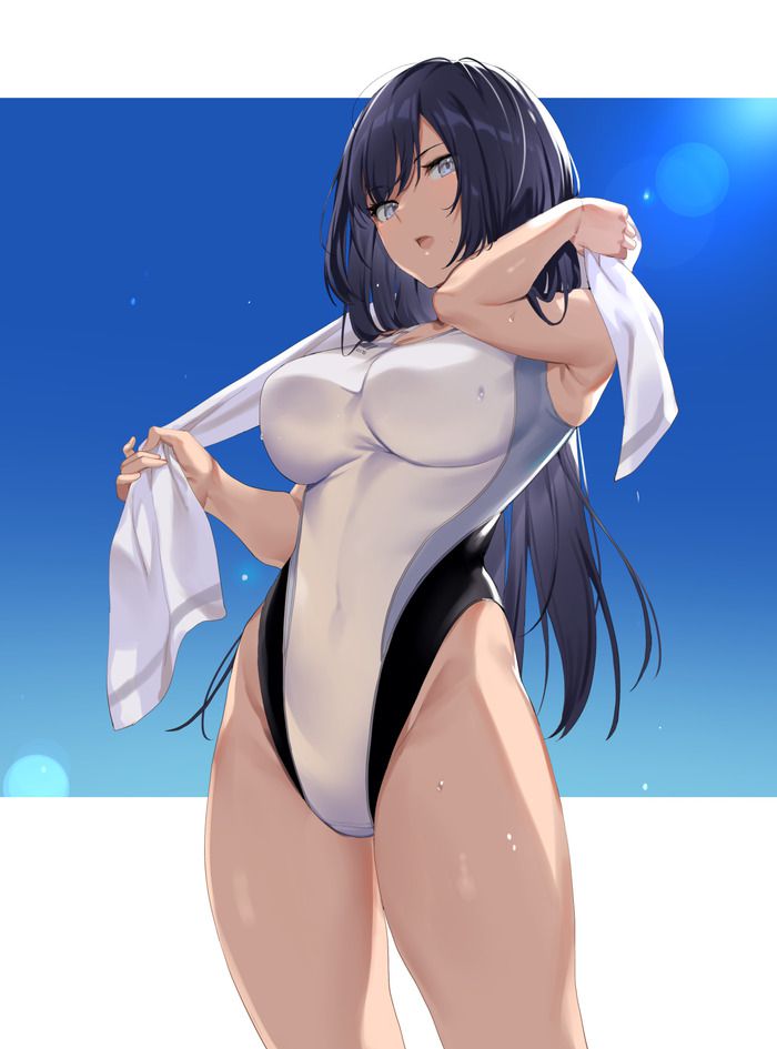 【Secondary】Competitive swimsuit erotic image that makes it difficult to swim with Part3 5