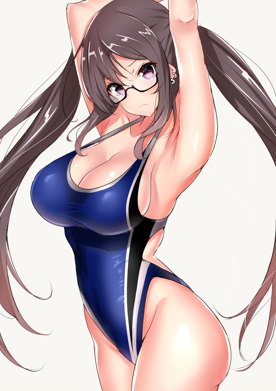 【Competitive swimsuits】Beautiful girls in competitive swimsuits that look good with splashes Part 6 23