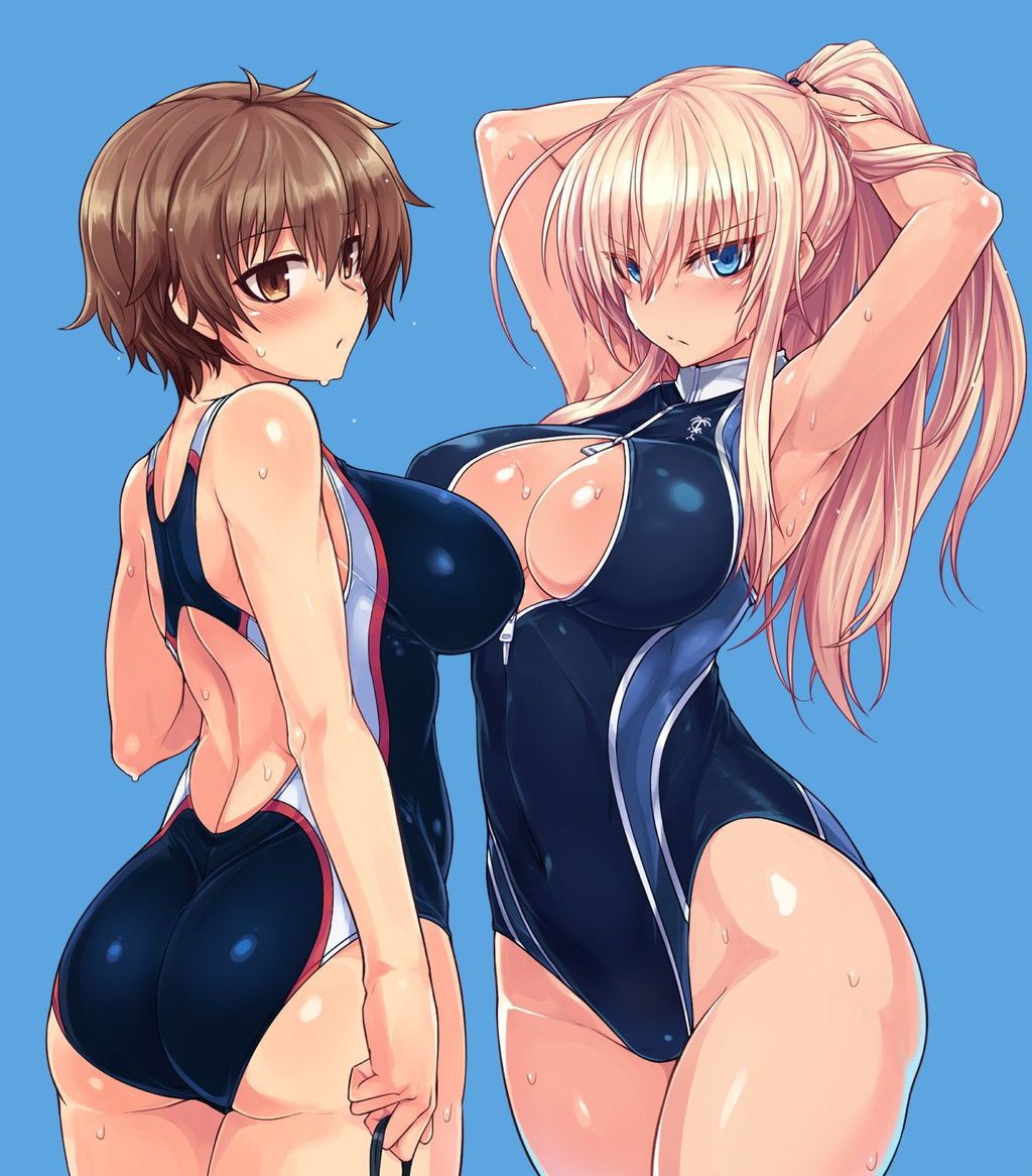 【Competitive swimsuits】Beautiful girls in competitive swimsuits that look good with splashes Part 6 25